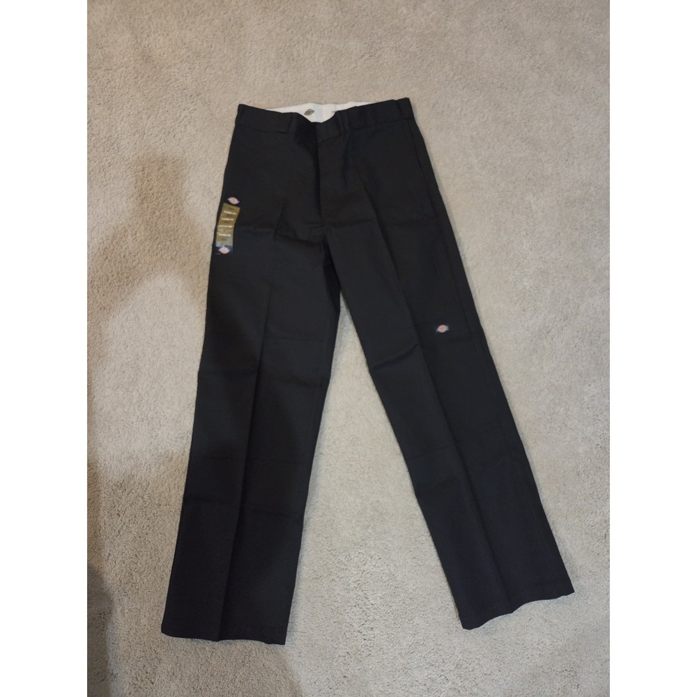 Dickies Work Pants Mens 36x34 Black Double Knee Loose Fit Straight Leg NWT
